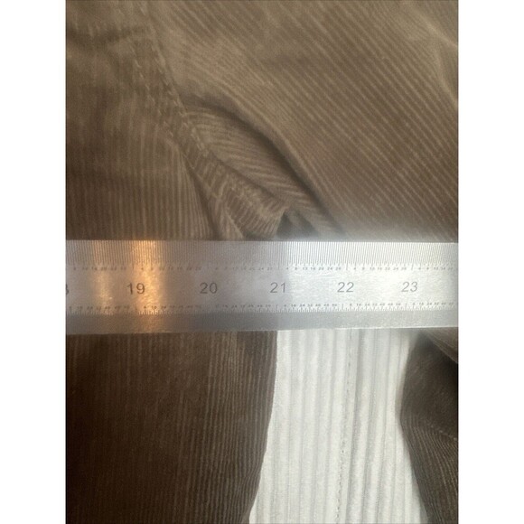 Brown Corduroy With White Sherpa Lined Long Sleeve Jacket Men’s Size Small - Picture 7 of 8